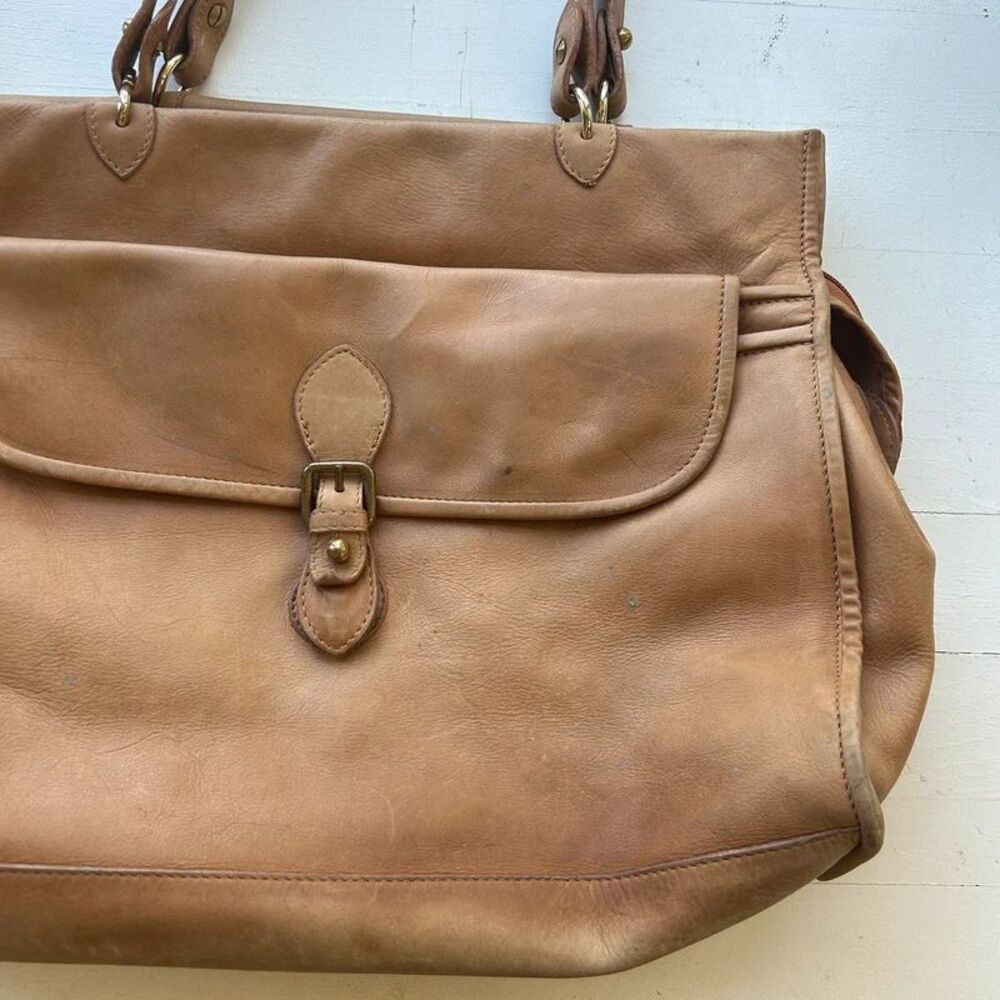 Vintage Leather Bag Brown - Picture 3 of 11